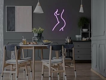 Umriss einer weiblichen Silhouette LED-Neonschild für Wohnzimmer oder Bar