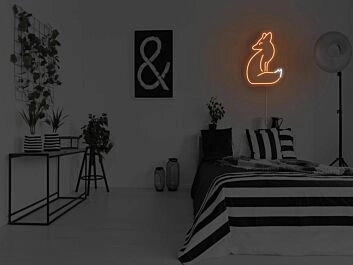 Fuchs LED-Neonschild für Schlafzimmer und Wohnzimmer