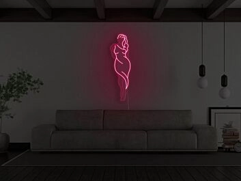 Frauen Silhouette LED-Neonschild Wohnzimmer Bar