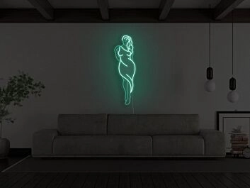 Frauen Silhouette LED-Neonschild Wohnzimmer Bar