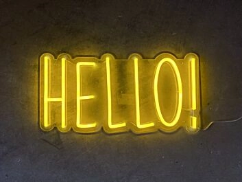 HELLO LED Neonschild für moderne Wanddekoration
