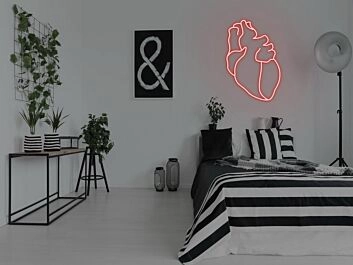 anatomisches Herz LED-Neonschild Schlafzimmer Wohnzimmer
