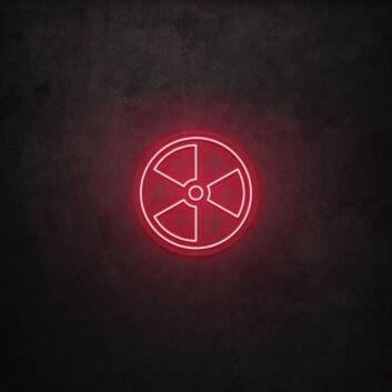 Radioaktivitätswarnsymbol LED-Neonschild für Bar und Gaming