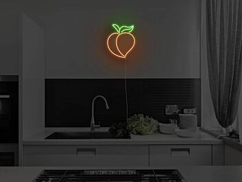Pfirsich LED-Neonschild Küche