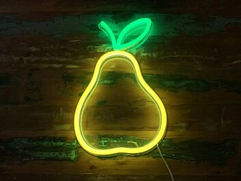 Birne Früchte LED Neon Schild