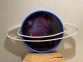 Planet mit Ring LED-Neonschild Wohnzimmer Kinderzimmer