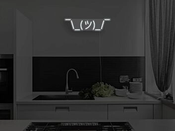 Shrug Neon Sign