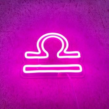 Libra Zodiac Neon Sign