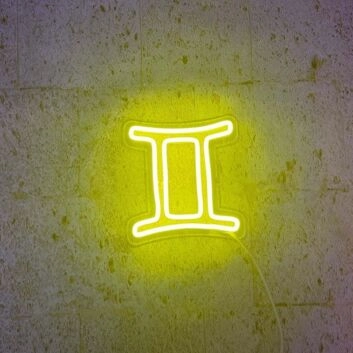 Gemini Zodiac Neon Sign