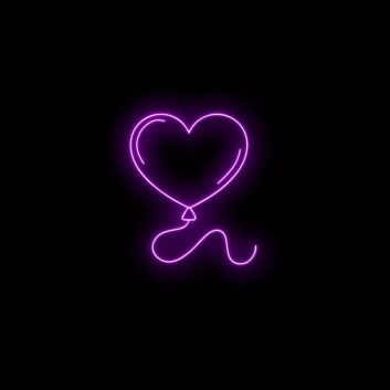 Herzballon LED-Neonschild Wohnzimmer Schlafzimmer