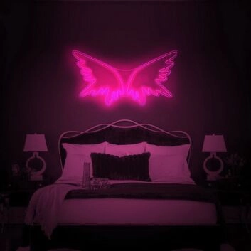 Engelsflügel LED-Neonschild Wohnzimmer Schlafzimmer