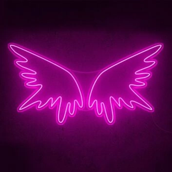 Engelsflügel LED-Neonschild Wohnzimmer Schlafzimmer