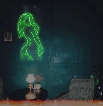 Umriss einer Frau LED-Neonschild für Bar Club