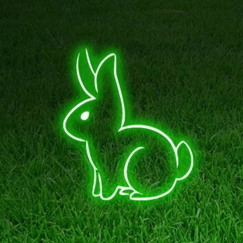 Kaninchen LED-Neonschild für Wohnzimmer und Kinderzimmer