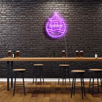 asiatischer Tempel LED-Neonschild für Bar Restaurant
