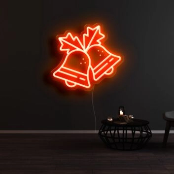 Weihnachtsglocken LED-Neonschild Wohnzimmer Weihnachtsdekoration
