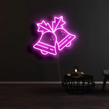 Weihnachtsglocken LED-Neonschild Wohnzimmer Weihnachtsdekoration