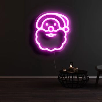 Weihnachtsmannkopf LED-Neonschild Wohnzimmer Weihnachtsdekoration