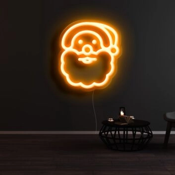 Weihnachtsmannkopf LED-Neonschild Wohnzimmer Weihnachtsdekoration