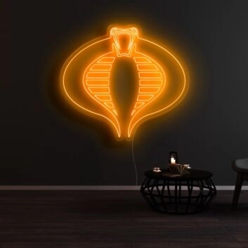 Kobra LED-Neonschild für Wohnzimmer oder Bar