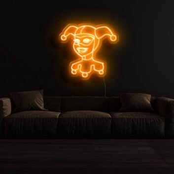 Narrenkappe LED-Neonschild für Wohnzimmer Bar