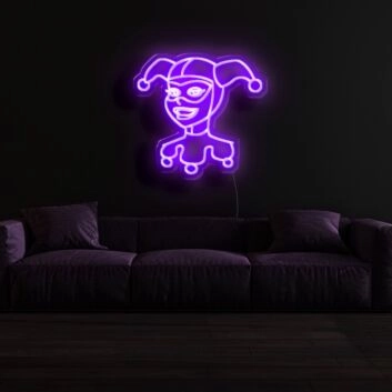 Narrenkappe LED-Neonschild für Wohnzimmer Bar