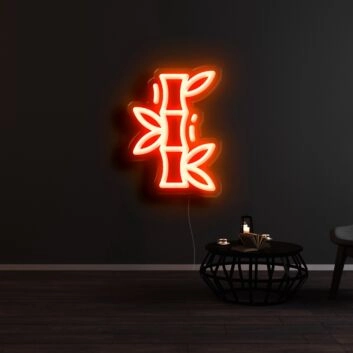 Bambus LED-Neonschild Wohnzimmer Restaurant