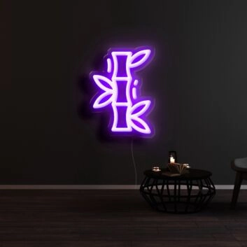 Bambus LED-Neonschild Wohnzimmer Restaurant