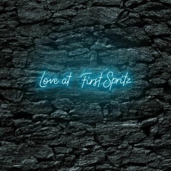 Love at First Spritz LED-Neonschild für Bar und Restaurant