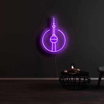 Berliner Fernsehturm LED-Neonschild für Wohnzimmer oder Büro