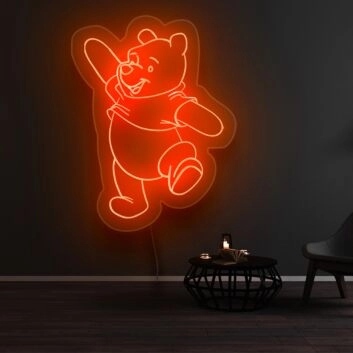 tanzender Bär LED-Neonschild für Kinderzimmer oder Wohnzimmer