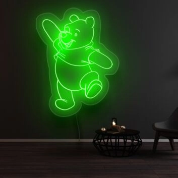 tanzender Bär LED-Neonschild für Kinderzimmer oder Wohnzimmer