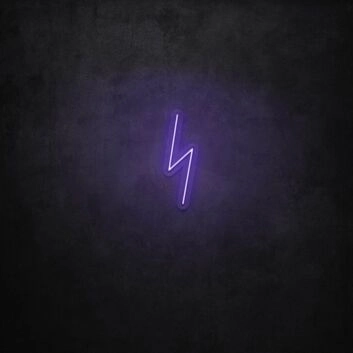 Blitzsymbol LED-Neonschild für Gaming und Bar