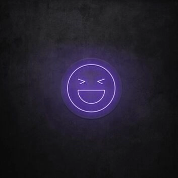lachendes Emoji Gesicht LED-Neonschild Wohnzimmer Gamingzimmer