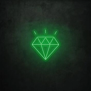 Diamant Symbol LED-Neonschild Wohnzimmer Schaufenster