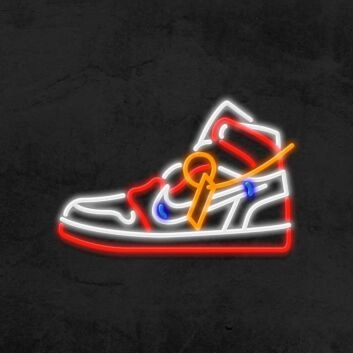 Sneaker LED-Neonschild für Wohnzimmer und Sneaker Store