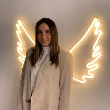 Engelsflügel LED-Neonschild Wohnzimmer Schlafzimmer