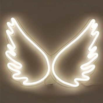 Engelsflügel LED-Neonschild Wohnzimmer Schlafzimmer