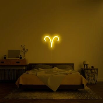 Widder Sternzeichen Symbol LED-Neonschild Schlafzimmer