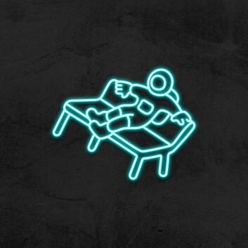 Astronaut auf Liegestuhl LED-Neonschild Wohnzimmer Bar