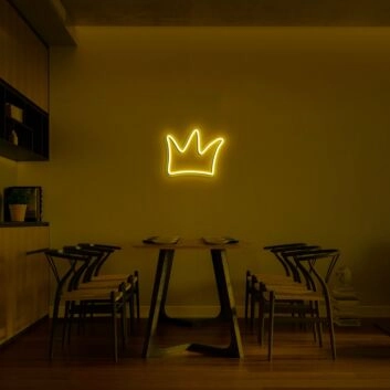 Krone LED-Neonschild für Esszimmer und Wohnzimmer