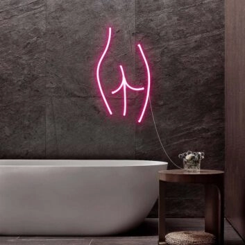 Minimalistische Körperkontur LED-Neonschild für Badezimmer