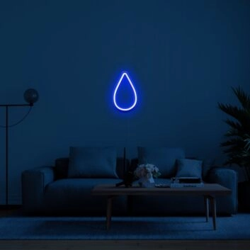 Wassertropfen LED-Neonschild Wohnzimmer Bar