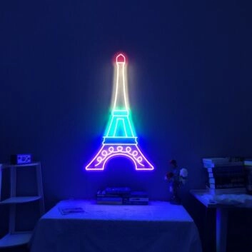 Eiffelturm LED-Neonschild für Wohnzimmer Schlafzimmer