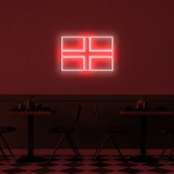Norwegen Flagge LED-Neonschild für Restaurant Bar