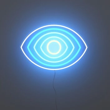 Auge LED Neon Schild Wanddekoration