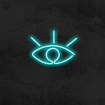 offenes Auge Symbol LED-Neonschild Wohnzimmer Studio