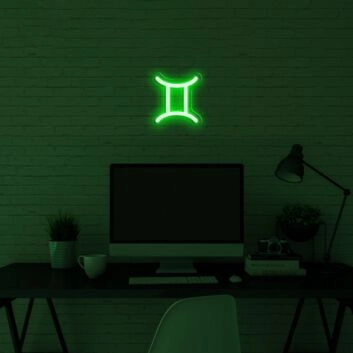 Zwillinge Sternzeichen Symbol LED-Neonschild für Wohnzimmer oder Schlafzimmer