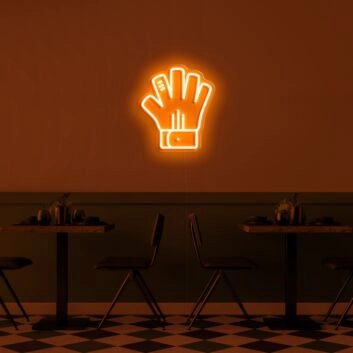 Torwarthandschuh LED-Neonschild für Sportbar und Café