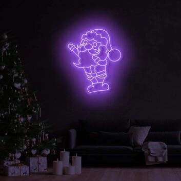 Weihnachtsmann LED-Neonschild Wohnzimmer Weihnachtsdekoration